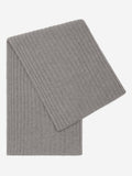 Napoli (light grey) - Italian 100% cashmere ribbed scarf (unisex) - Che Cose Belle
