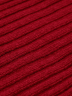 Napoli (red) - Italian 100% cashmere ribbed scarf (unisex) - Che Cose Belle