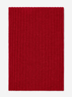 Napoli (red) - Italian 100% cashmere ribbed scarf (unisex) - Che Cose Belle