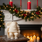 Napping Santa Candle | Soy Wax Candle | Christmas Candle - Che Cose Belle
