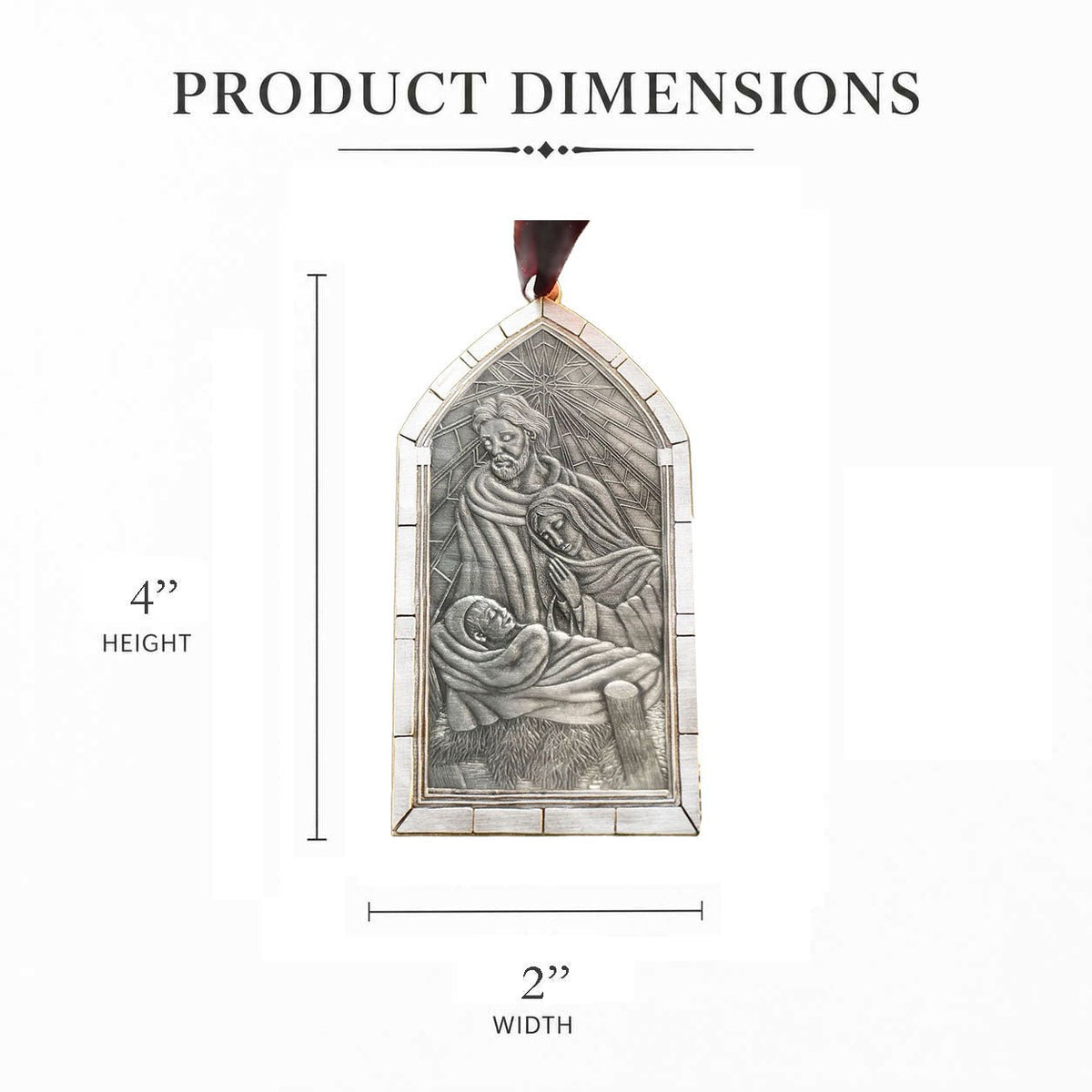 Nativity Cathedral Window Ornament - Che Cose Belle
