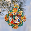 Nativity Sculpted Hand-Painted Christmas Ornament by G. DeBrekht - Nativity Holiday Decor - 6102518 - Che Cose Belle