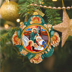 Nativity Sculpted Hand-Painted Christmas Ornament by G. DeBrekht - Nativity Holiday Decor - 6102518 - Che Cose Belle