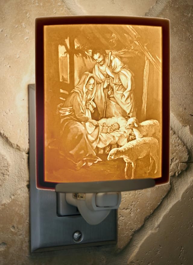 Nativity - Translucent Porcelain Lithophane Christmas Night Light - Che Cose Belle