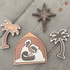 Nativity Wood Magnet Set - Che Cose Belle