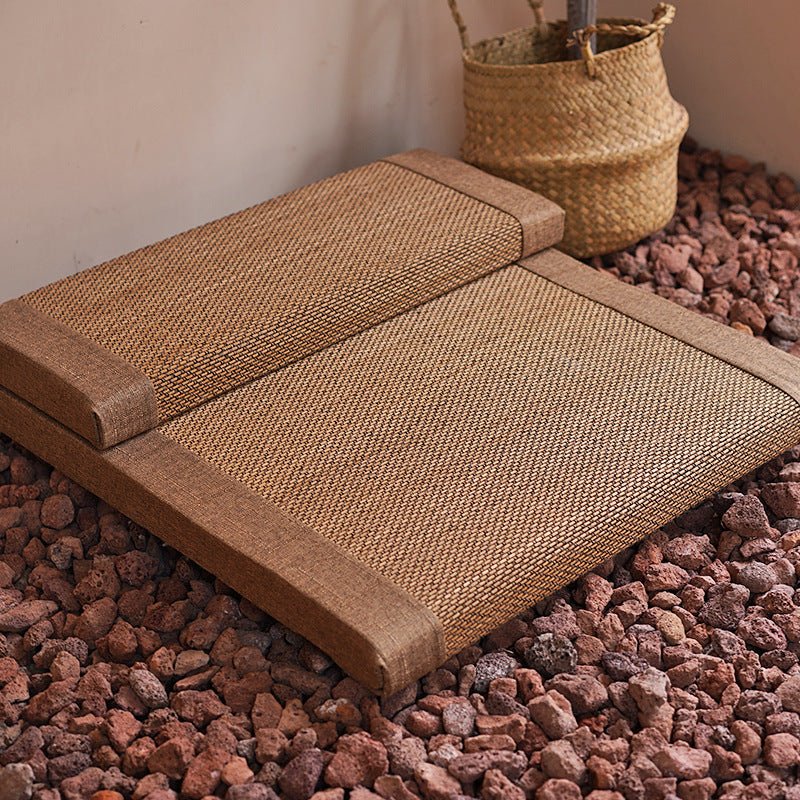 Natural Bamboo Fiber Zafu – Round Meditation Cushion for Zen Practice - Che Cose Belle