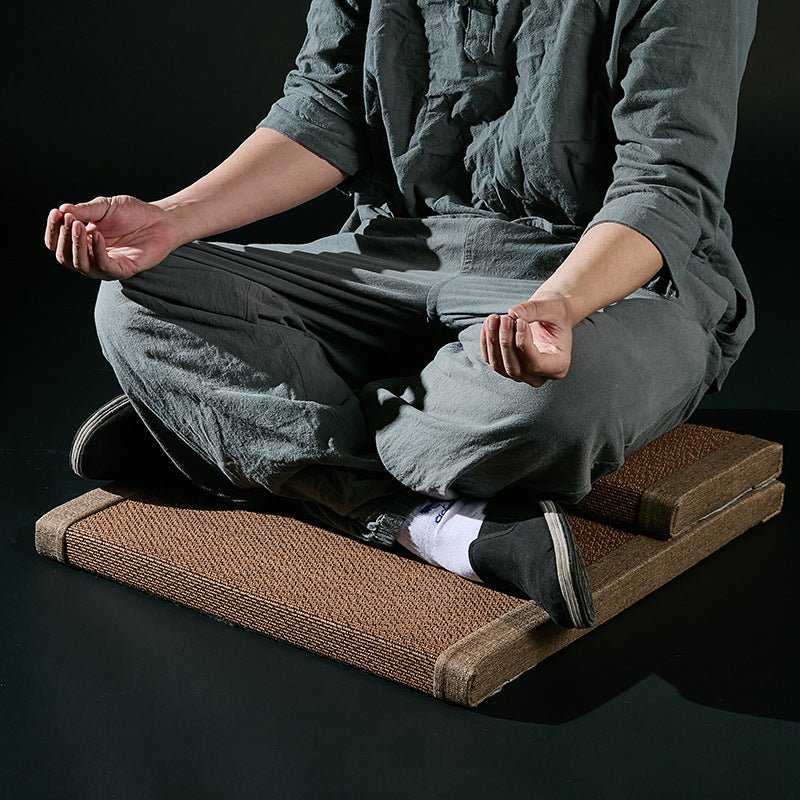 Natural Bamboo Fiber Zafu – Round Meditation Cushion for Zen Practice - Che Cose Belle