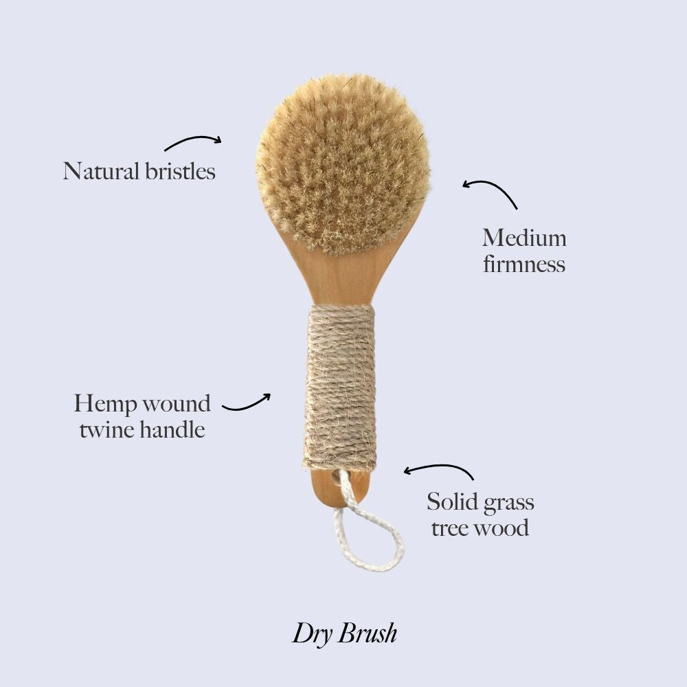 Natural Bristle Dry Brush - Che Cose Belle