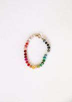 Natural Gemstone Bracelet + 14k Gold Filled Toggle : Paradise - Che Cose Belle