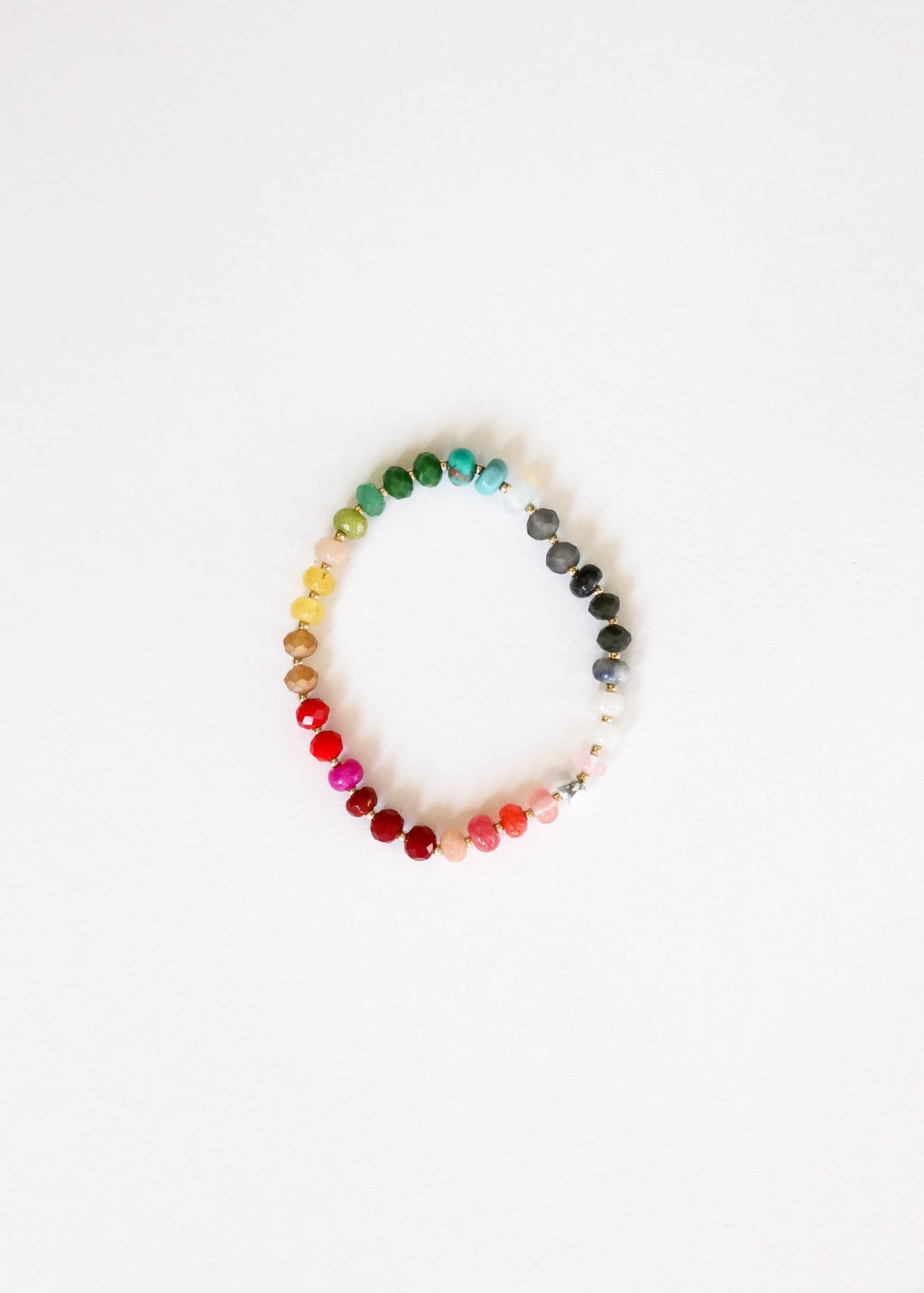 Natural Gemstone Bracelet + 14k Gold Filled Toggle : Paradise - Che Cose Belle