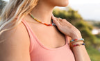 Natural Gemstone Bracelet + 14k Gold Filled Toggle : Paradise - Che Cose Belle