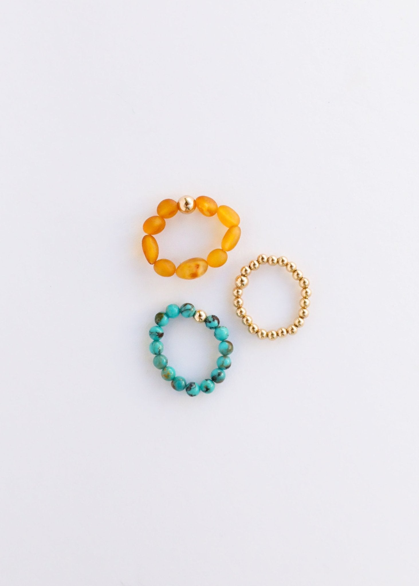 Natural Turquoise + 14k Gold Filled || Adult Ring - Che Cose Belle