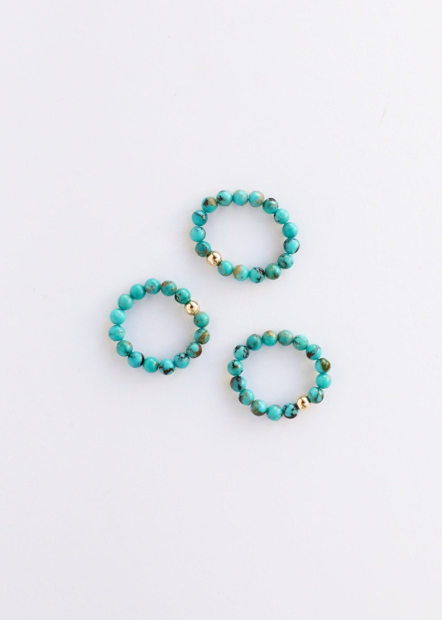 Natural Turquoise + 14k Gold Filled || Adult Ring - Che Cose Belle