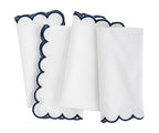 Navy and White Cloth Napkins - Che Cose Belle