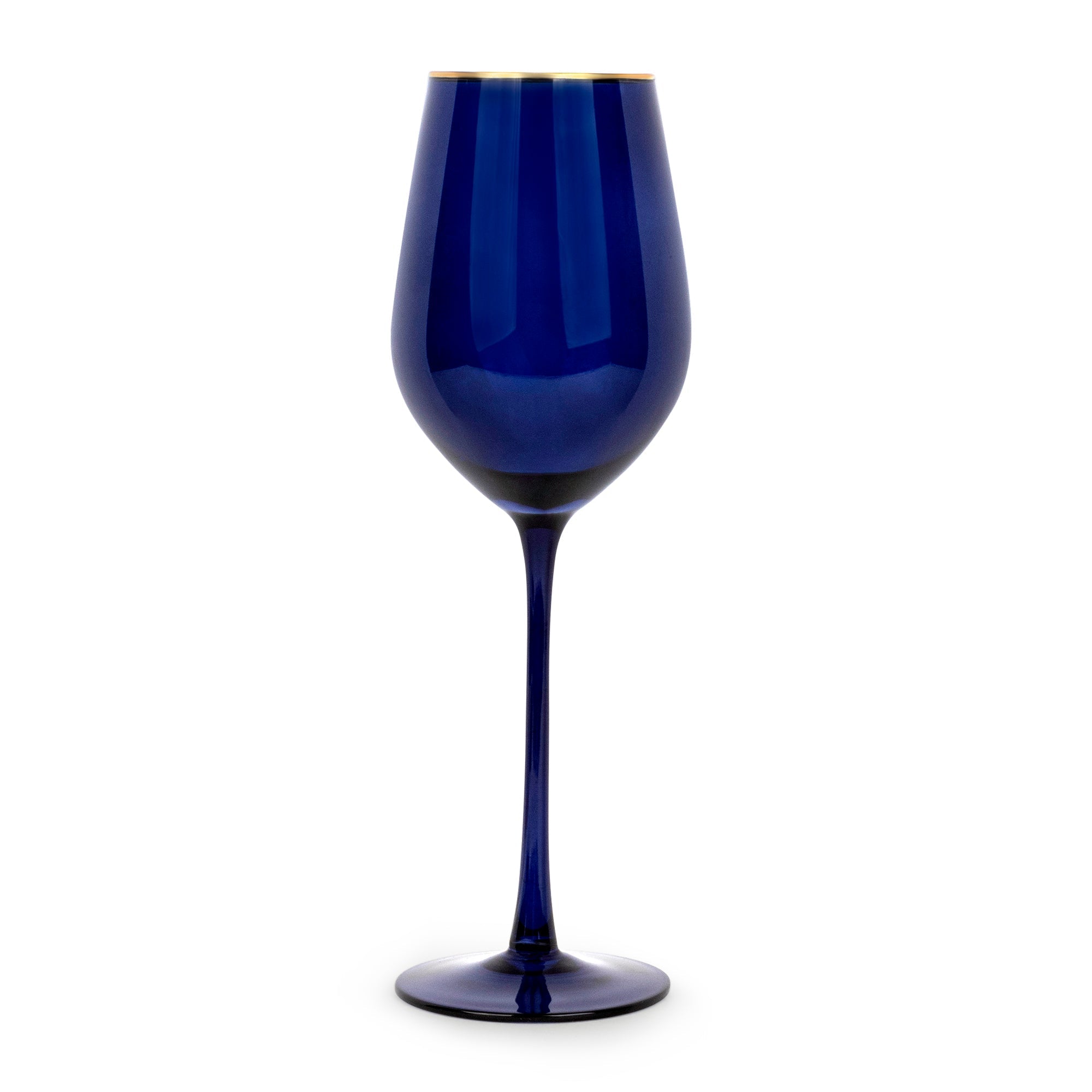 Navy Gloss Wine Glasses - Set of 4 - Che Cose Belle
