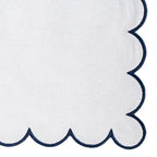 Navy Scalloped Edge Napkins - LongWave - Che Cose Belle