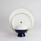 Navy Versaille Soup Bowl - Set of 4 - Che Cose Belle