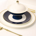 Navy Versaille Soup Bowl - Set of 4 - Che Cose Belle
