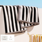 Oversized Striped Border Cabana Beach Towel - Santa Cruz