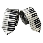 Necktie Tie Accessory Men's Classic Skinny Black and White Piano Keys Slim Narrow Wedding Party Gift Music Enthusiast Gift - Che Cose Belle