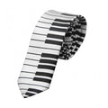 Necktie Tie Accessory Men's Classic Skinny Black and White Piano Keys Slim Narrow Wedding Party Gift Music Enthusiast Gift - Che Cose Belle