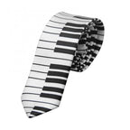 Necktie Tie Accessory Men's Classic Skinny Black and White Piano Keys Slim Narrow Wedding Party Gift Music Enthusiast Gift - Che Cose Belle