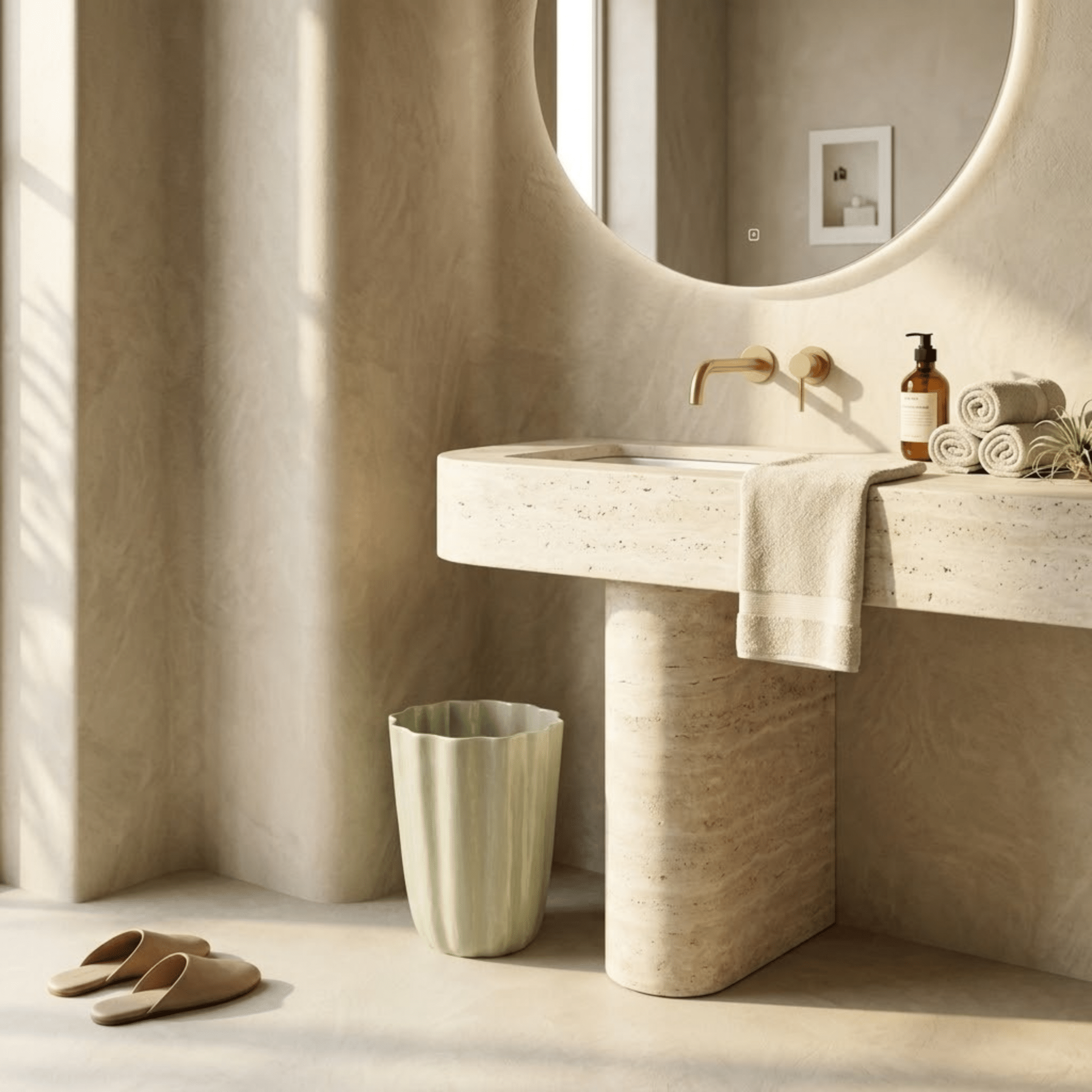 Nera Waste Basket, Light Green - Che Cose Belle