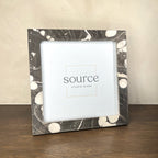Neue Hand Marbled Wood Picture Frame - Black & White (8x8) - Che Cose Belle
