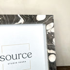 Neue Hand Marbled Wood Picture Frame - Black & White (8x8) - Che Cose Belle