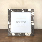 Neue Hand Marbled Wood Picture Frame - Black & White (8x8) - Che Cose Belle