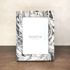 Neue Hand Marbled Wood Picture Frame - B&W & Neutrals (5x7) - Che Cose Belle