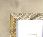 Neue Hand Marbled Wood Picture Frame - B&W & Neutrals (5x7) - Che Cose Belle