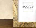 Neue Hand Marbled Wood Picture Frame - B&W & Neutrals (5x7) - Che Cose Belle