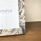Neue Hand Marbled Wood Picture Frame - B&W & Neutrals (5x7) - Che Cose Belle