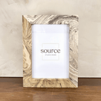 Neue Hand Marbled Wood Picture Frame - B&W & Neutrals (5x7) - Che Cose Belle
