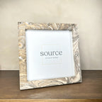 Neue Hand Marbled Wood Picture Frame - Natural (8x8) - Che Cose Belle