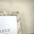 Neue Hand Marbled Wood Picture Frame - Natural (8x8) - Che Cose Belle