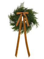 Neutral Mini Cedar Cabinet Wreaths with Ribbon - Che Cose Belle