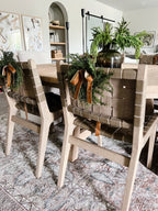 Neutral Mini Cedar Cabinet Wreaths with Ribbon - Che Cose Belle