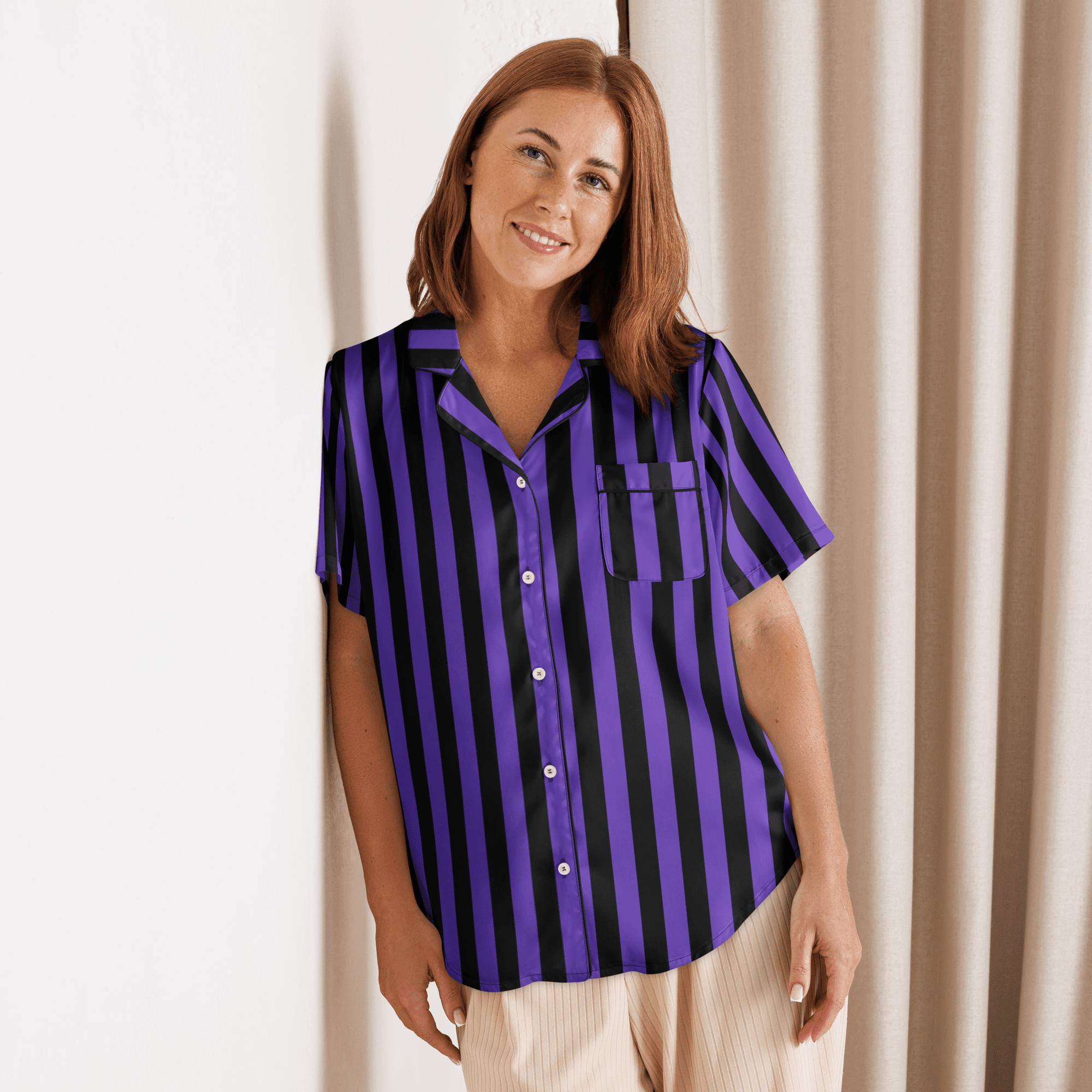 Nevermore Days Silky Pajama Top - Che Cose Belle