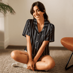 Nevermore Nights Silky Pajama Top - Che Cose Belle