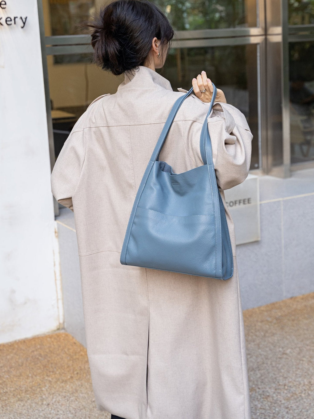 New Foreign Trade Cross-Border Office Commuter Tote Bag, Genuine Leather Large Capacity Shoulder Bag, Cowhide Handbag - Che Cose Belle