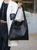 New Foreign Trade Cross-Border Office Commuter Tote Bag, Genuine Leather Large Capacity Shoulder Bag, Cowhide Handbag - Che Cose Belle
