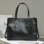 New Genuine Leather Women's Bag, Top-grain Cowhide Shopping Bag, Luxury Feel, Commuter Handbag, Single Shoulder And Crossbody Bag - Che Cose Belle