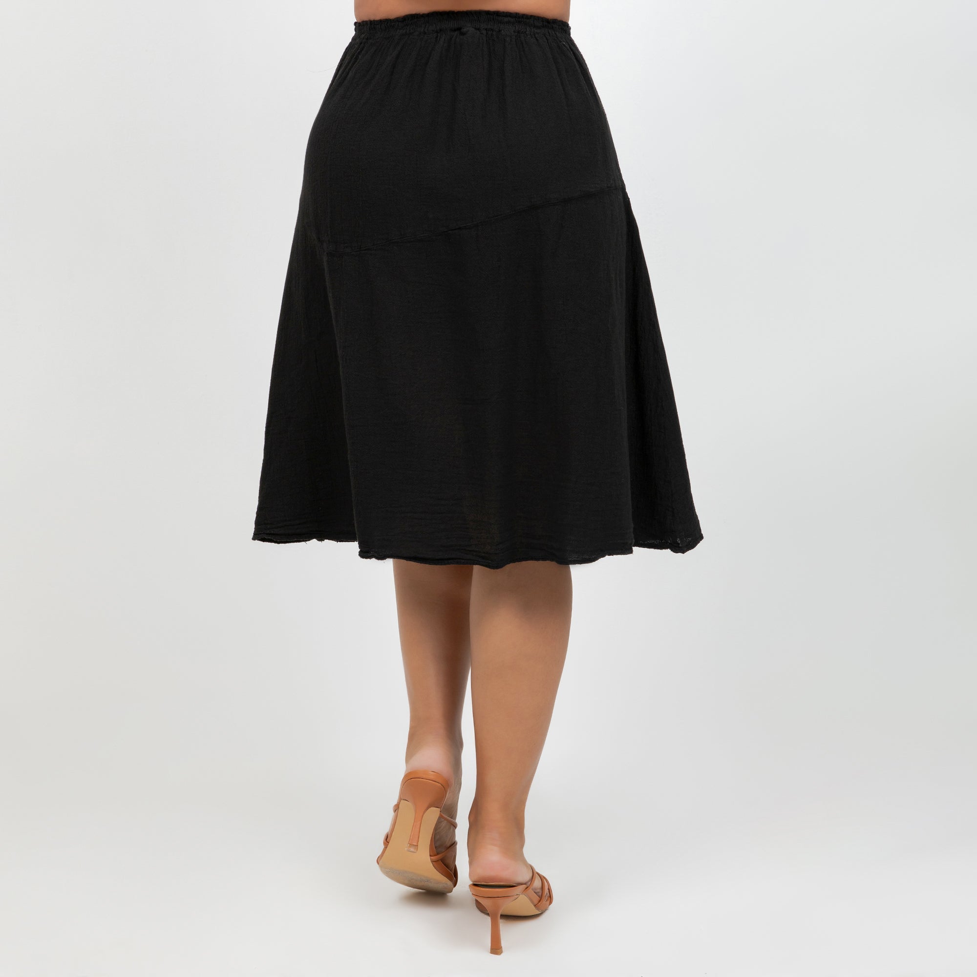 New Hannah - Lovely Knee Length Skirt 100% Cotton Gauze - Che Cose Belle