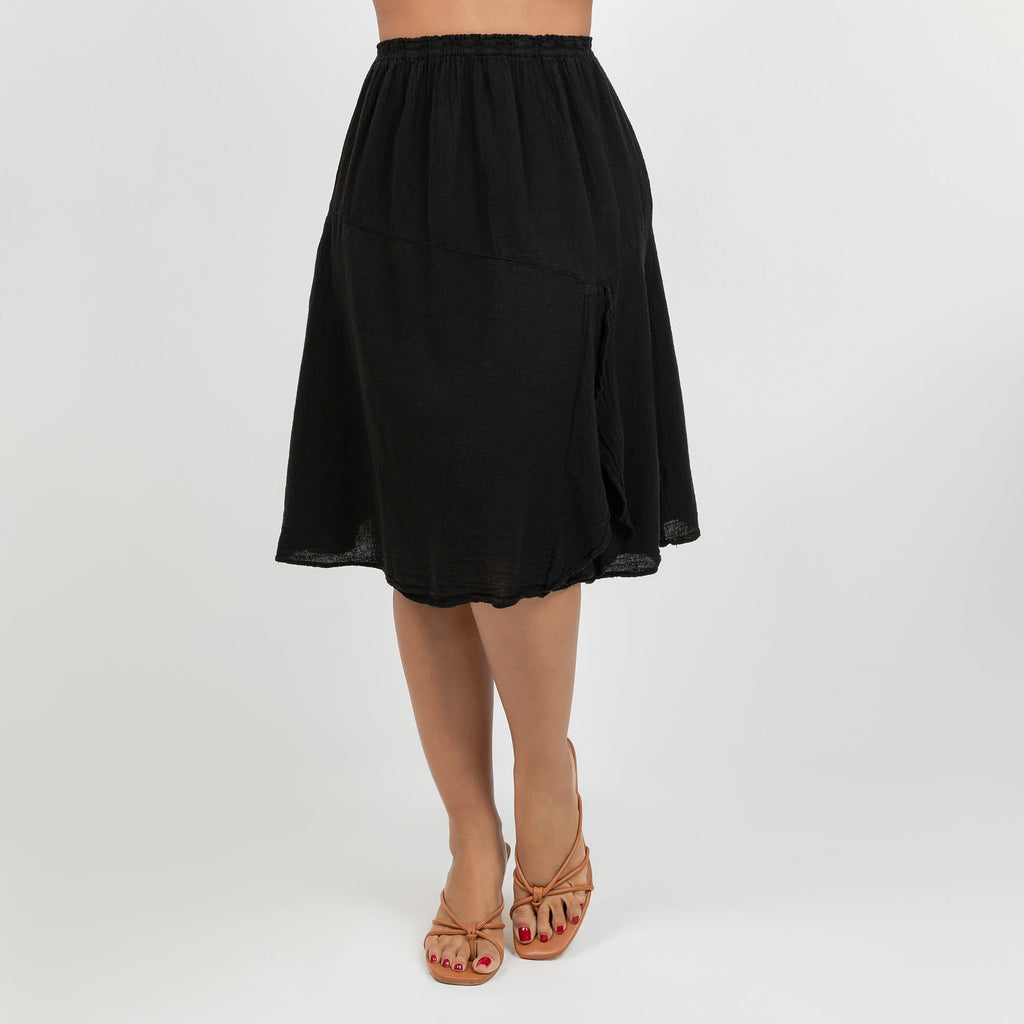 New Hannah - Lovely Knee Length Skirt 100% Cotton Gauze - Che Cose Belle