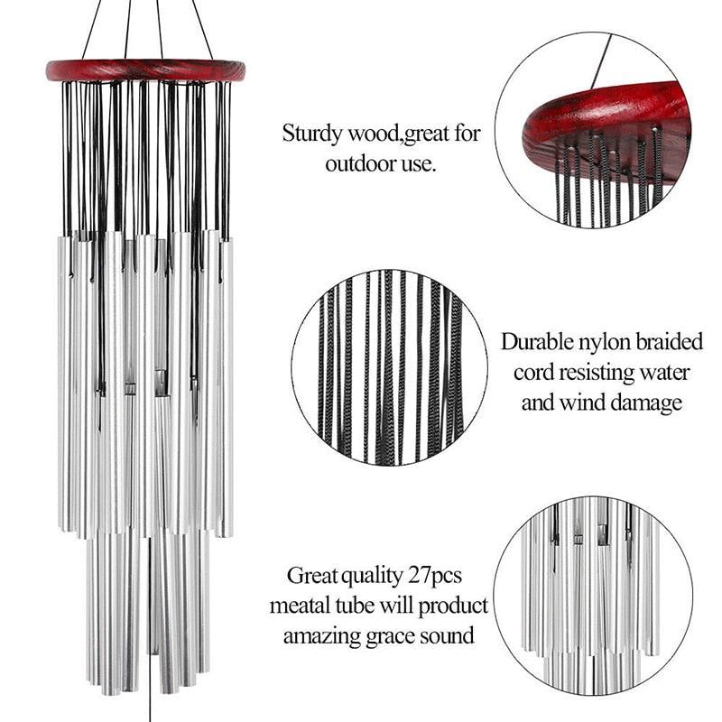 New Hot Wind Chimes Outdoor Large Deep Tone Gift for Home Hanging Ornament Garden Home Mobiles Wind chimes USJ99 Memorial Wind Chimes Large Hanging Decor And Sympathy Gifts - Che Cose Belle