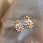 New Retro high - quality Pineapple pearl earrings Fashion Jewelry for women and Girls In Trend Design - Women Fashion Accessories - Che Cose Belle