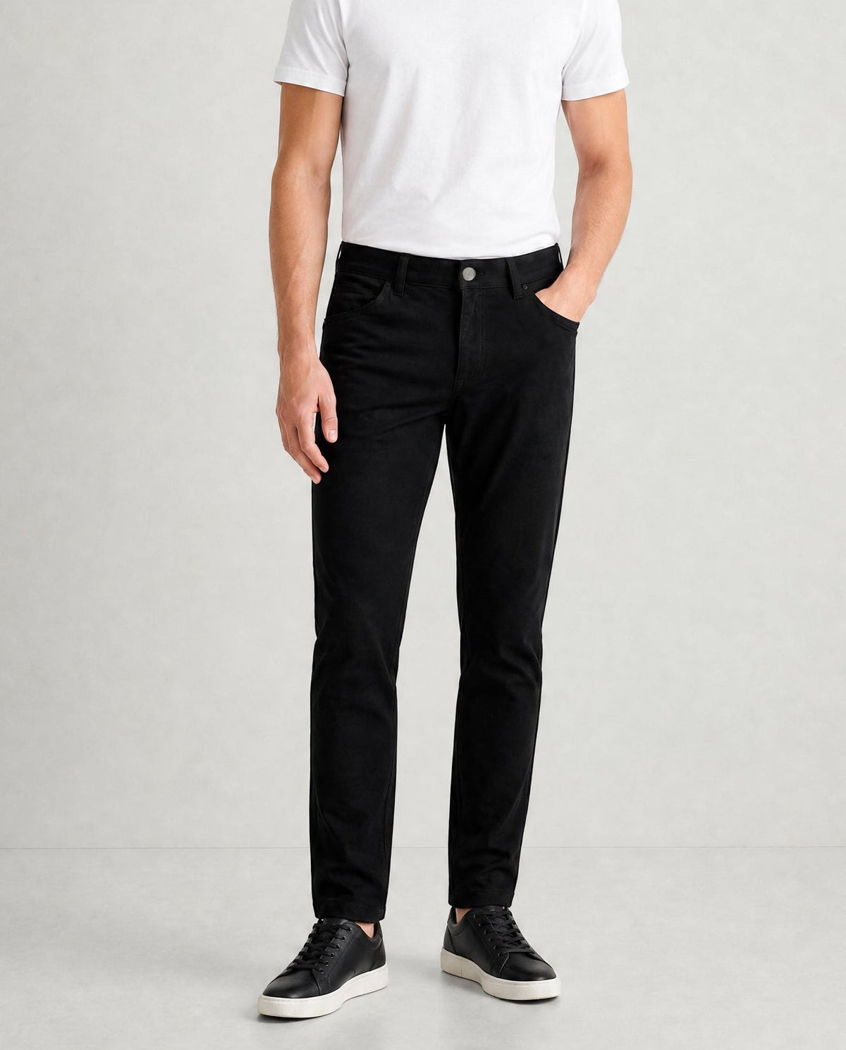 NEW & UPDATED Super - Stretch Men's Chinos //Casual// Black - Performance Collection - Che Cose Belle