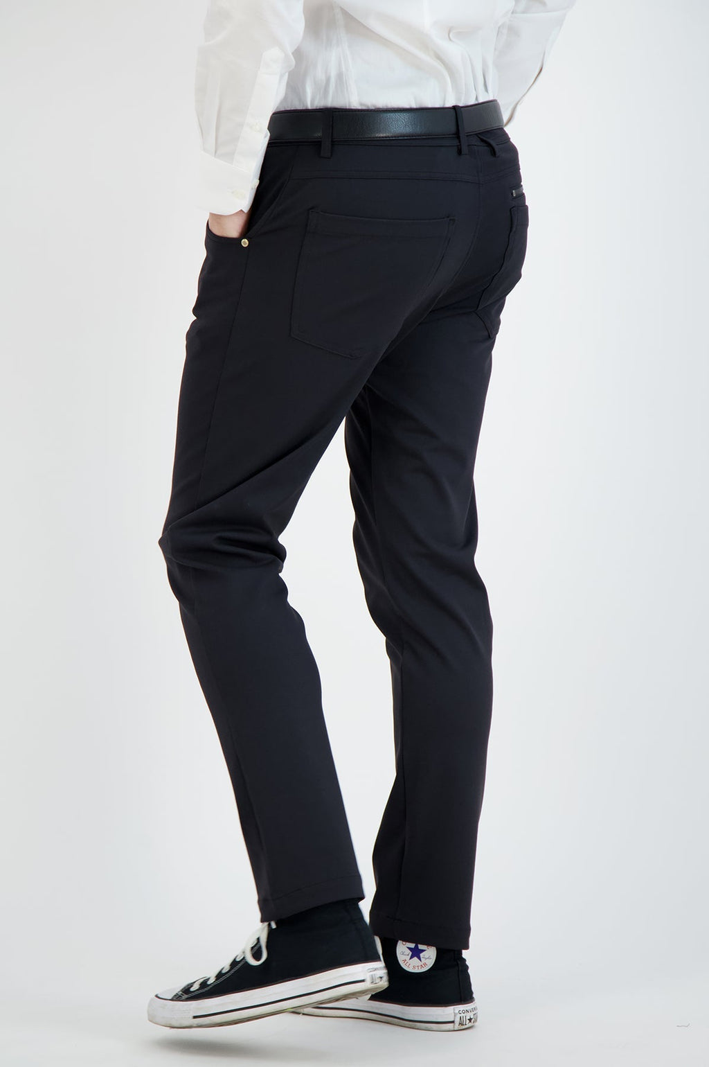 NEW & UPDATED Super - Stretch Men's Chinos //Casual// Black - Performance Collection - Che Cose Belle